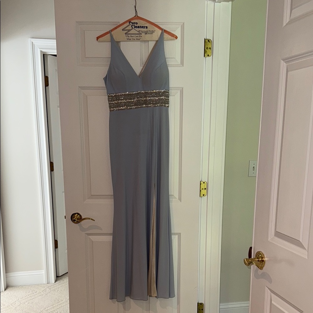 Light blue Xscape long gown